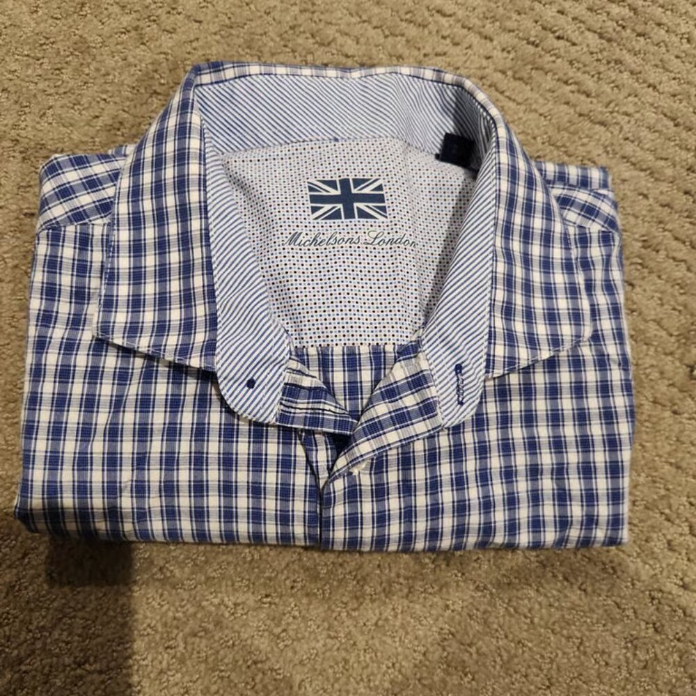 NEW Michelson London. Mens button down. Sz XL - NWOT*
